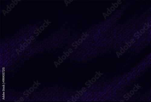 Digital binary code background with purple numbers, futuristic data stream pattern.