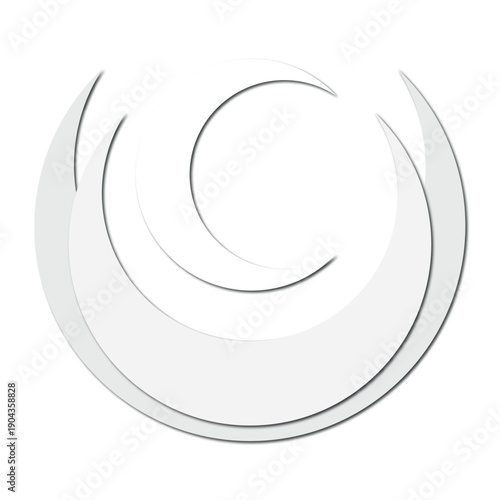 lilith white  symbol tattoo art - moon  tattoo idea, design, eps 10 