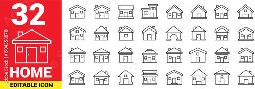 Cozy home icon symbolizing residence, comfort, and family, with a welcoming flat design style.