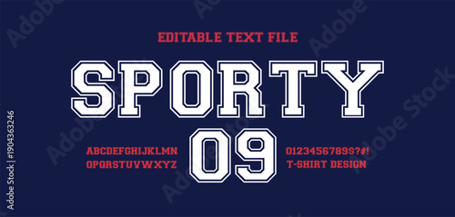Photos Editable typeface vector