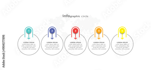 Presentation business abstract background infographic template colorful