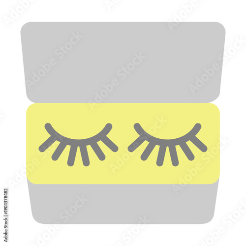 Eyelashes Vector Flat Icon Design