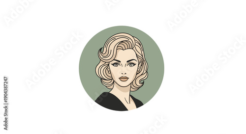 Elegant woman with blonde hair in a stylish portrait.