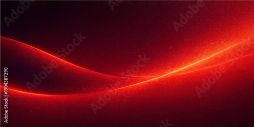 A vibrant red abstract background features glowing purple waves and flowing blue lines that create a dynamic motion pattern for a modern vector wallpaper design