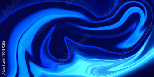 Dynamic blue liquid flow abstract visuals feature smooth, flowing motion and luminous fluid textures, creating a sense of energy, depth, and modern elegance, resulting in a sleek and immersive composi