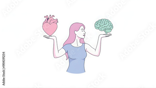 Women Empowerment Abstract Character Illustration