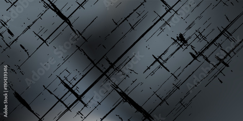 Empty old dark cement or stone wall texture backgrounds.Black stone background pattern art gradient elegant