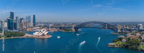 Photography 7 February 2026 Panorama Aerial View of Harbour Bridge on Sydney Harbour Circula