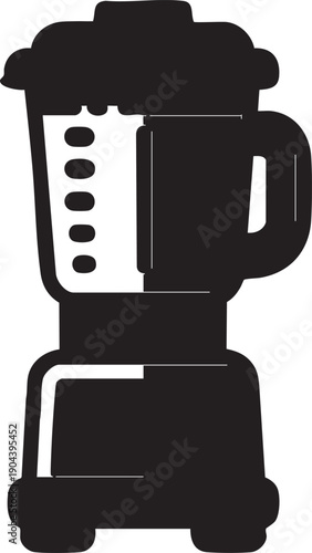 Blender vector icon - kitchen appliance, smoothie maker, food processor eps silhouette