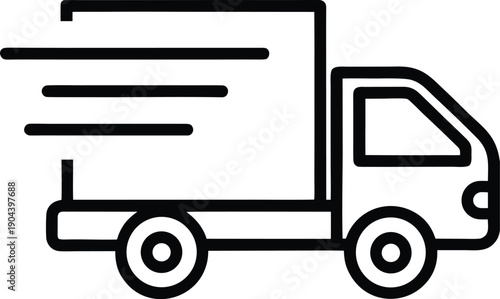Fast Delivery Truck Icon
