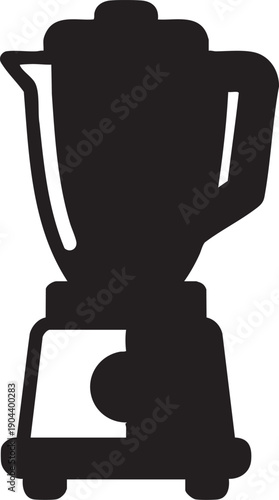 Blender vector icon: kitchen appliance illustration for smoothies and food prep eps silhouette