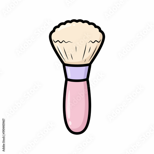 black and white pink brush makeup