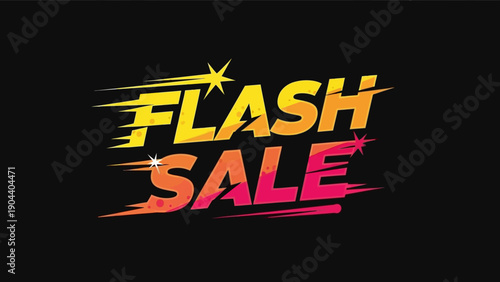 Flash Sale Text Graphic Design.