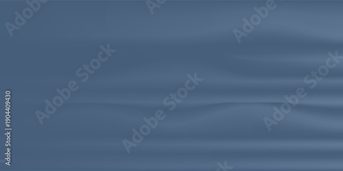 Black dark gray blue abstract elegant background. Drapery. Curtain. Fabric material. Soft folds. Wave stripe line. Gradient. Empty space. Design. Template.