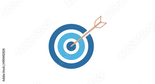 vector of a target with arrow.