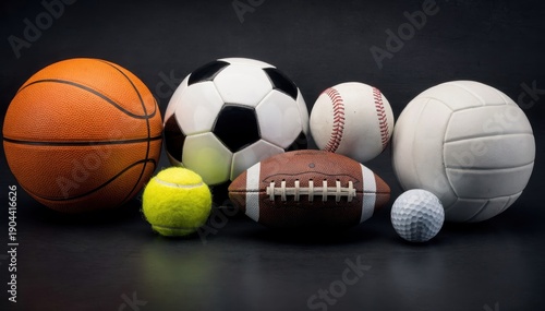 Diverse Collection of Sports Balls