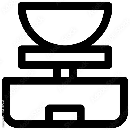 Pottery wheel. Editable stroke vector icon.