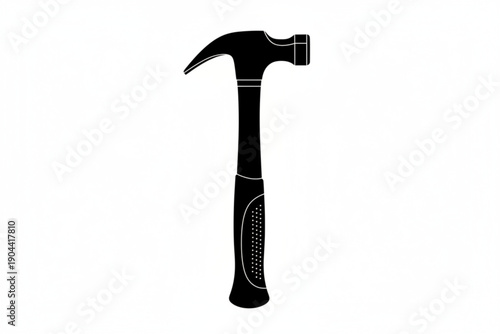 Hammer Icon: A sleek, minimalistic illustration of a hammer, a timeless symbol of construction and craftsmanship.