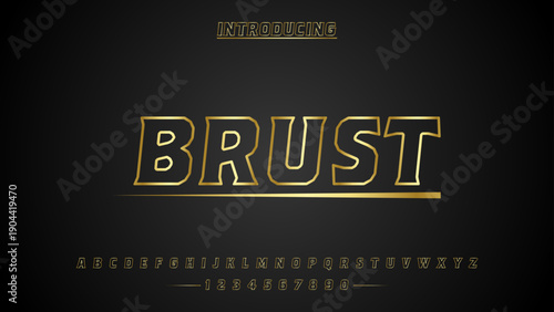 BRUST, Elegant alphabet beauty logo font. Classic beautiful Modern luxury Serif Letter Minimal Fashion. Typography decoration logotype fonts, wedding, logos. vector illustration
