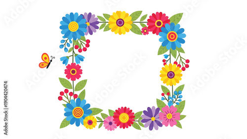 A vibrant illustration depicts a floral arrangement shaped like the letter l complete with colorful blossoms and a fluttering butterfly high quality professional detailed modern elegant