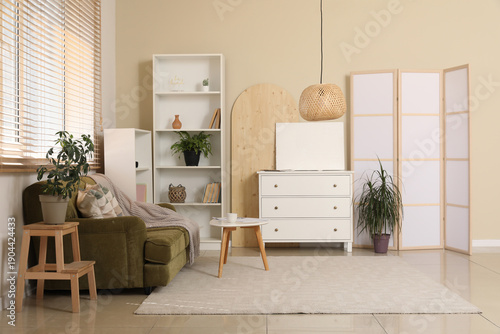 Interior of stylish living ...