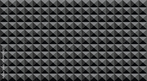 Pyramid Wall Foam Acoustic Texture Vector Pattern For Soundproof Interior Design