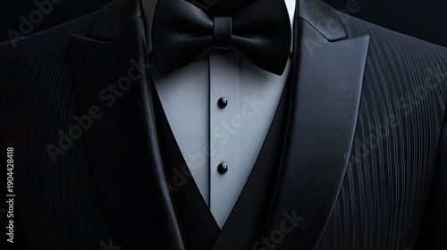Luxury Black Tuxedo Formal Wear for Business and Evening Events