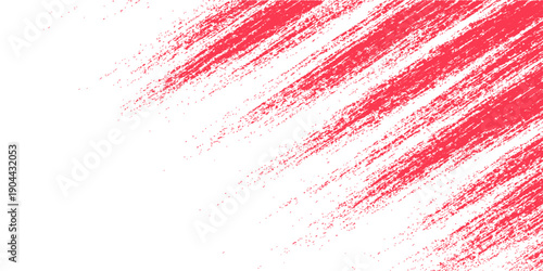 An abstract red grunge background featuring a creative splash of blood-red ink paint and artistic splatter textures for a decorative Christmas holiday wallpaper design or vector illustration backdrop