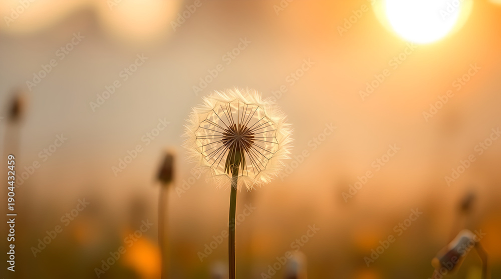 Fototapeta premium A dandelion in field