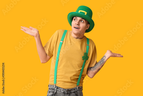 Young man in leprechaun's h...