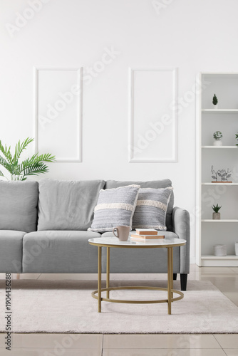 Interior of light living ro...