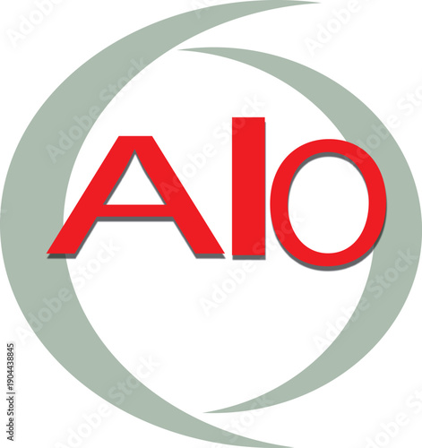 This is a modern crescent circle logo design