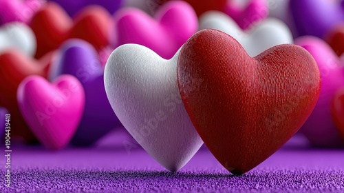 Romantic Valentine's Day Hearts Wallpaper for Love and Celebration