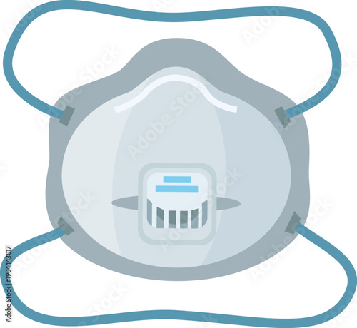 Respirator mask protecting against airborne particles and viruses