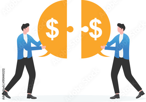 Collaborative Financial Puzzle and Asset Split