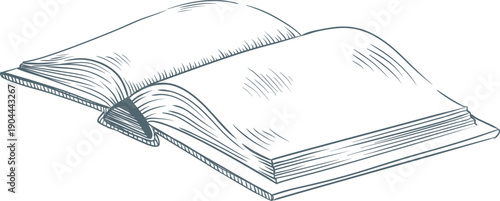 Open book illustration representing knowledge and learning