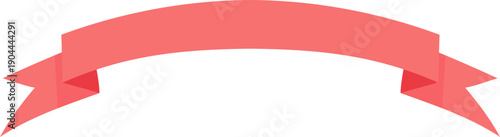 Red ribbon banner vector illustration marketing element