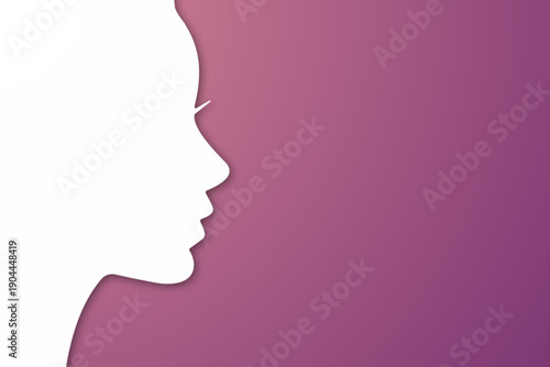 Women's day campaign poster with copy space, symbolizing femininity, elegance, beauty, identity, empowerment, and modern women concept for design use