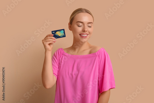 Pretty young woman with cre...