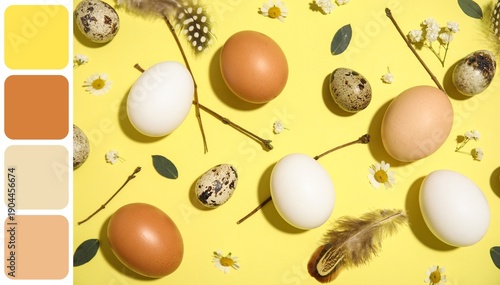 Composition with Easter egg...