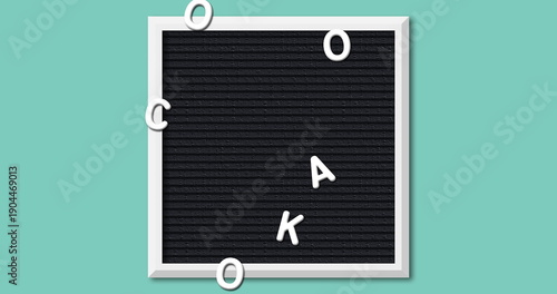 Back to school text on letter board 4k