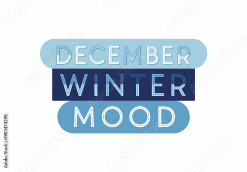 Embrace the tranquil spirit of the winter season with this cool-toned graphic, evoking a December mood and the calm beauty of cold months