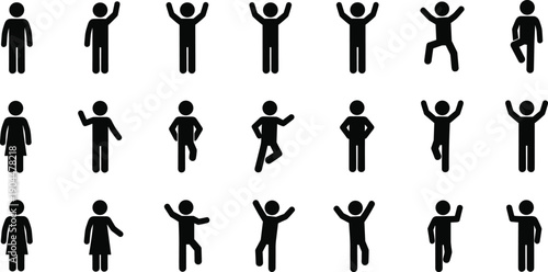 Title Set of black house icons including real estate symbols for home search security repair and family life isolated on a white background,