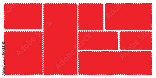 Red and white knitted fabric 