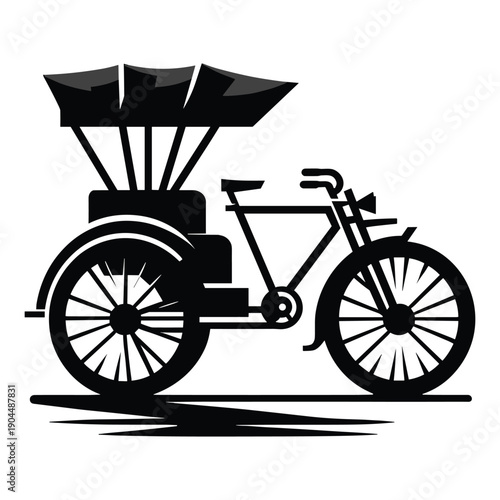   Cycle Rickshaw Vector Design