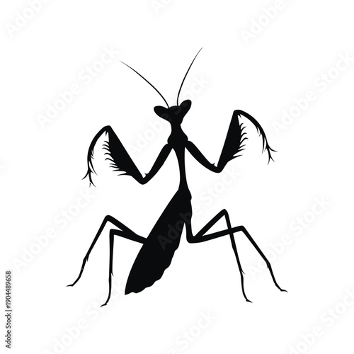  Mantis Martial Arts Silhouette Vector Design