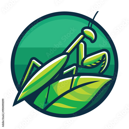  Minimalist Praying Mantis Vector Design