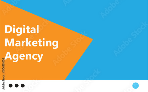 Modern digital marketing agency banner with vibrant colors