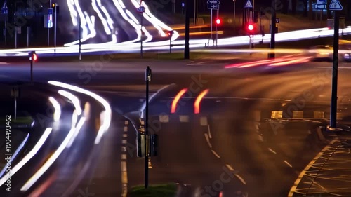 Wallpaper Mural Night City Intersection Torontodigital.ca