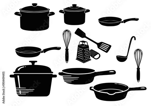 set of kitchen tools